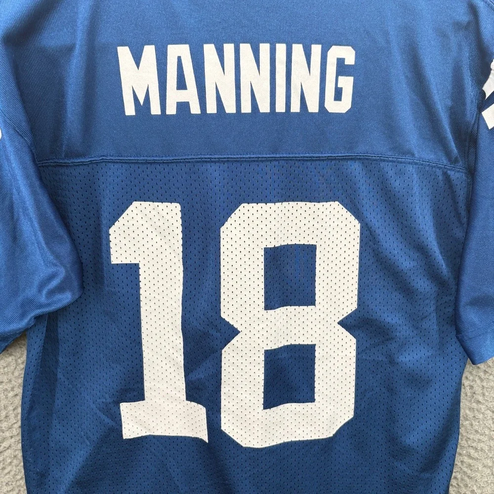 Peyton Manning Indianapolis Colts Jersey Youth L NFL Football VTG Reebok